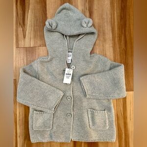 Baby GAP Grey Knit Cardigan